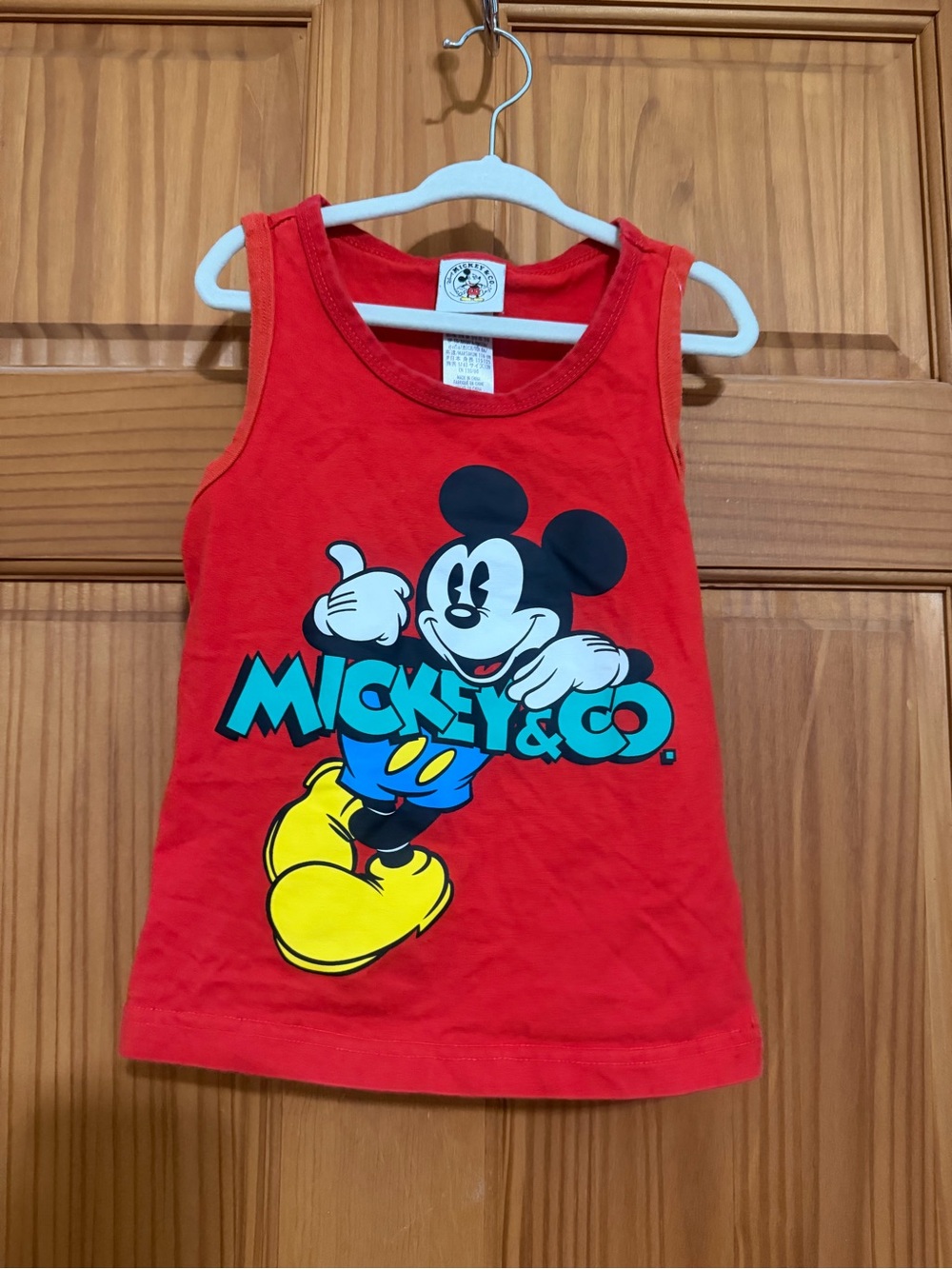 Mickey&Co Disney Red Mickey Mouse Tank Top 5/6